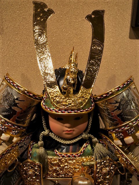 Samurai doll dressed in armor