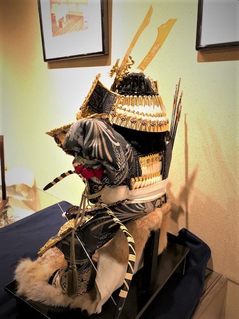 Samurai doll dressed in armor