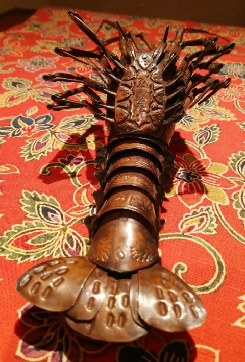 Movable copper figurine　Spiny lobster