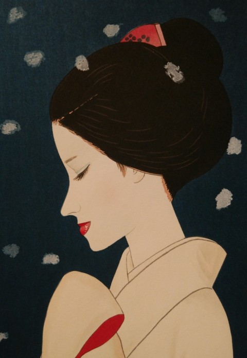 Peony snow